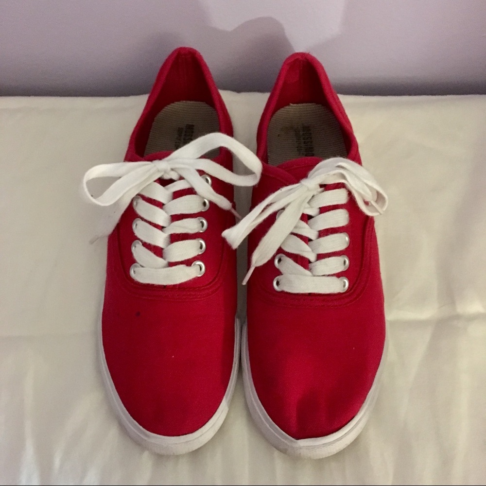 Red Mossimo Canvas Sneakers Size 8